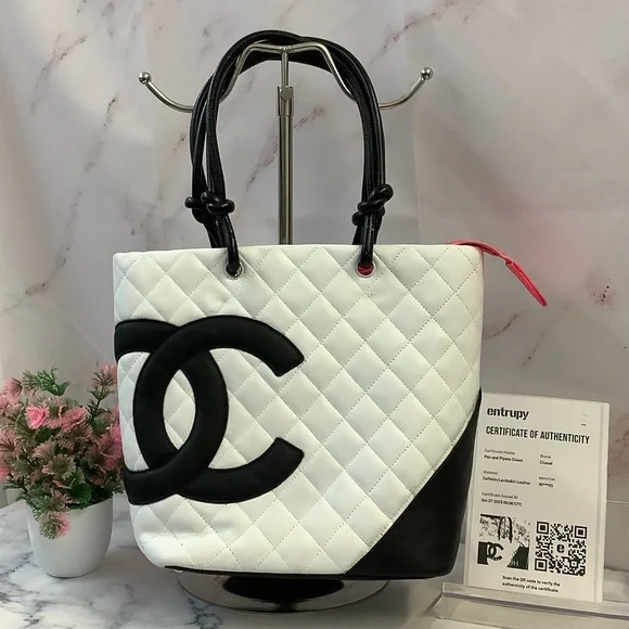 GUC CHANEL Cambon Line Tote - Picture 1 of 8